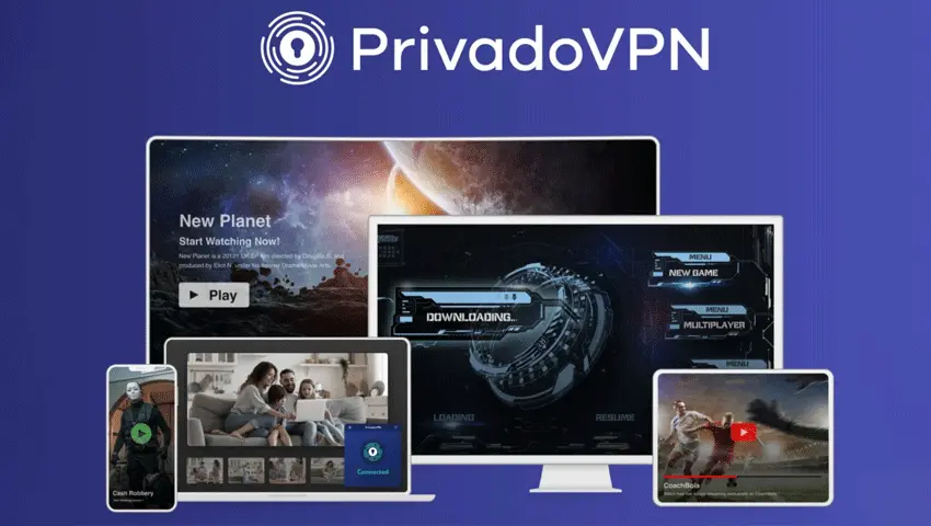 PrivadoVPN interface screenshot