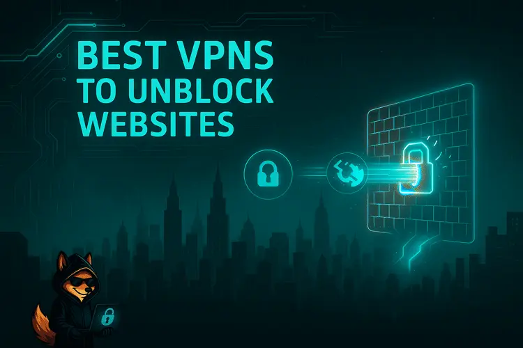Visual representing VPN bypassing website restrictions