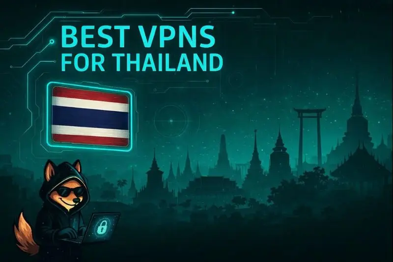 Digital privacy illustration for Thailand VPNs