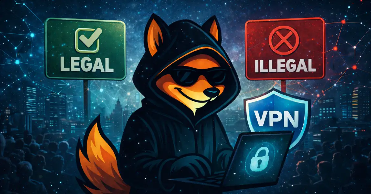 Visual diagram showing the risks of free VPNs versus paid VPNs regarding data logging and encryption