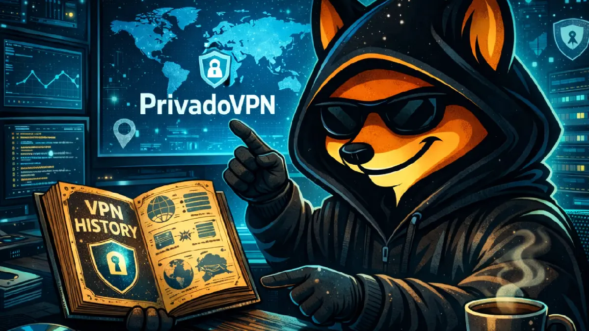 Entire history of PrivadoVPN banner