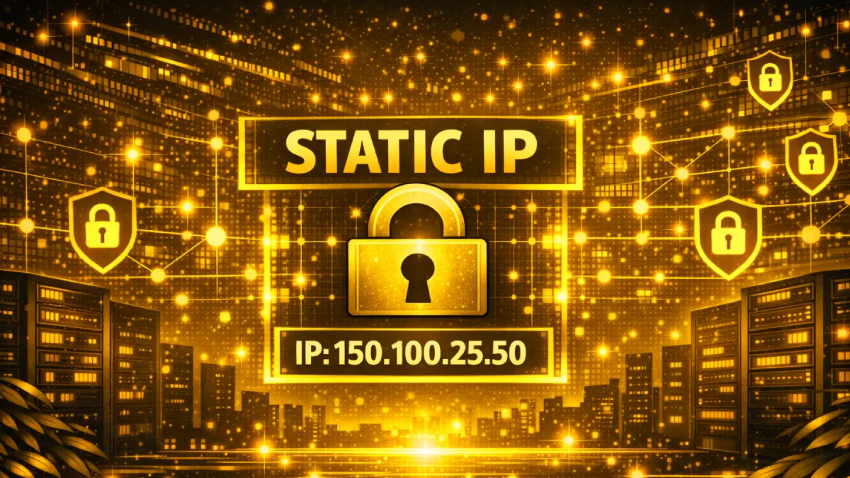 Static IP address explainer banner
